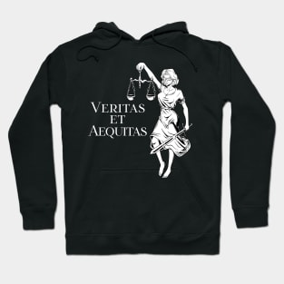 Veritas et Aequitas - Goddess Lady Justice Hoodie